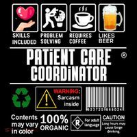 Patient Care Coordinator Complex Characters Coffee And Beer Great Gift Backpack thumb 2