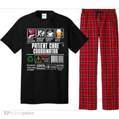 Patient Care Coordinator Complex Characters Coffee And Beer Great Gift Pajama Set