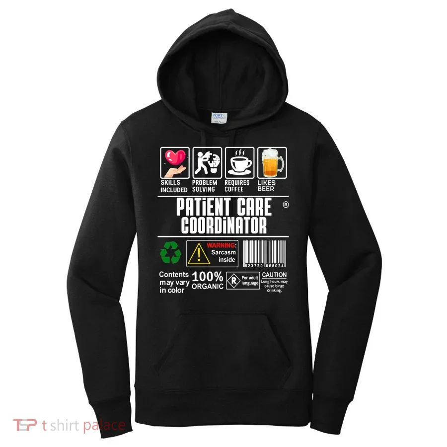 Patient Care Coordinator Complex Characters Coffee And Beer Great Gift Women's Hoodie