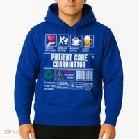 Patient Care Coordinator Complex Characters Coffee And Beer Great Gift Hoodie thumb 2
