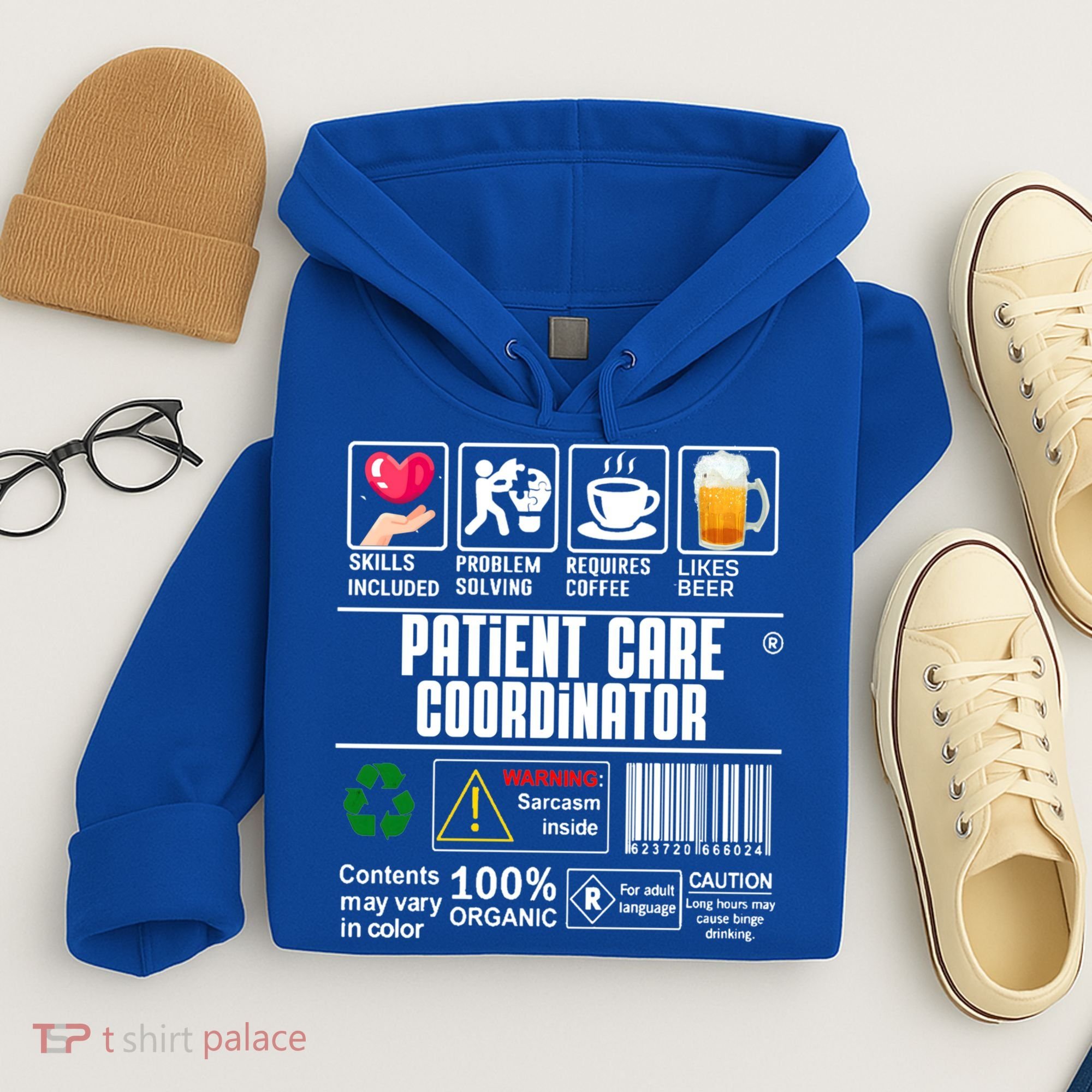 Patient Care Coordinator Complex Characters Coffee And Beer Great Gift Hoodie