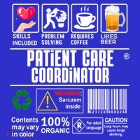 Patient Care Coordinator Complex Characters Coffee And Beer Great Gift Apron thumb 3
