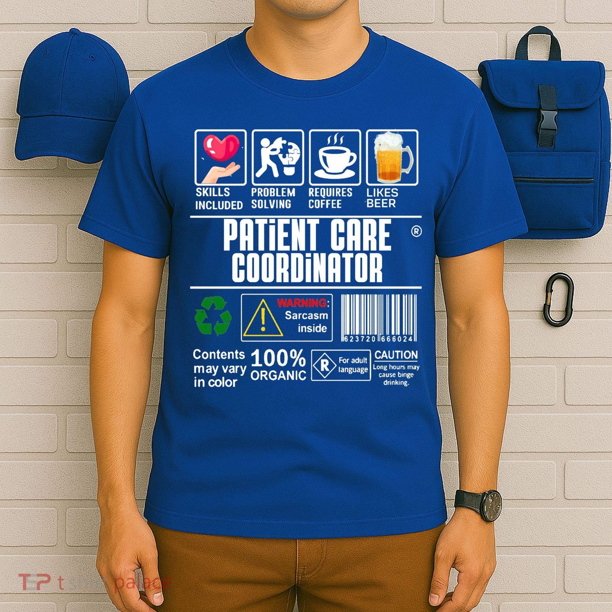 Patient Care Coordinator Complex Characters Coffee And Beer Great Gift T-Shirt