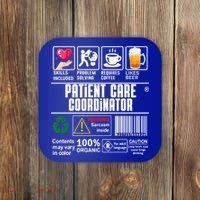 Patient Care Coordinator Complex Characters Coffee And Beer Great Gift Coaster thumb 0