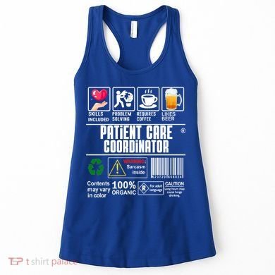 Patient Care Coordinator Complex Characters Coffee And Beer Great Gift Women's Tank Top