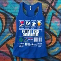 Patient Care Coordinator Complex Characters Coffee And Beer Great Gift Women's Tank Top thumb 3