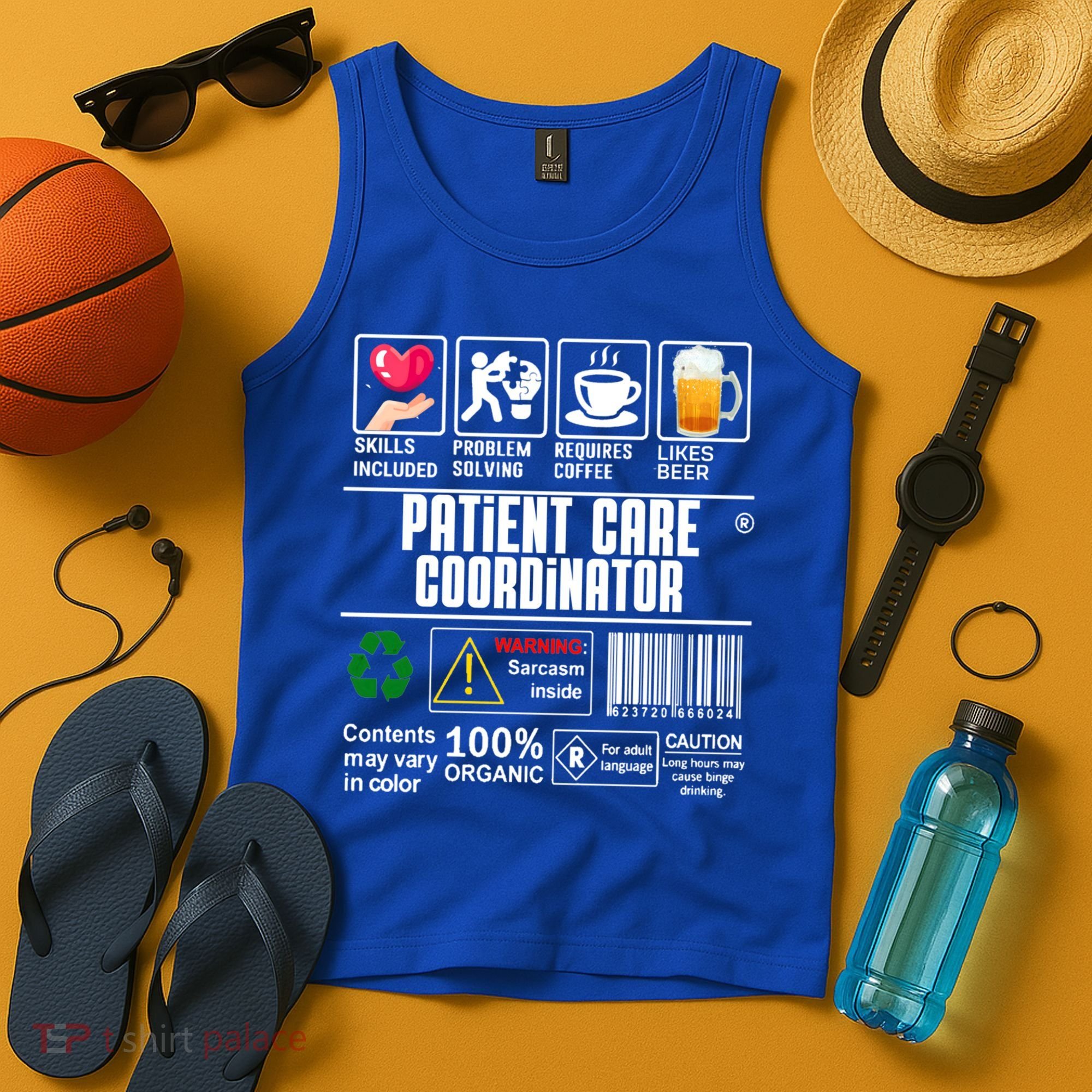 Patient Care Coordinator Complex Characters Coffee And Beer Great Gift Tank Top