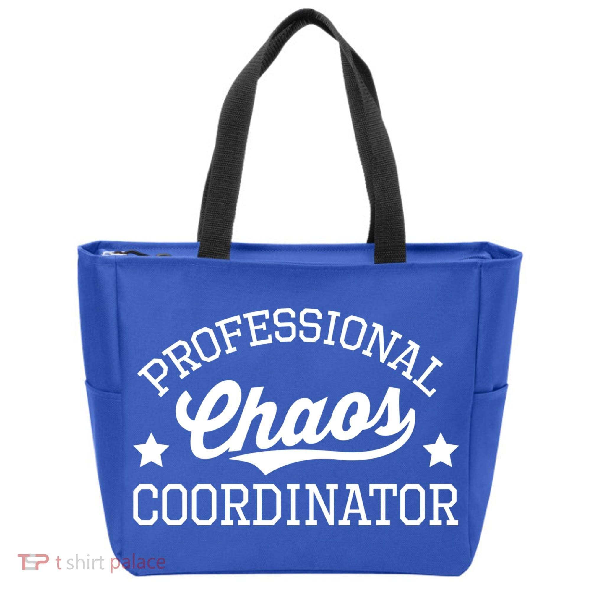 Professional Chaos Coordinator Funny Mom Teacher Gift Tote Bag
