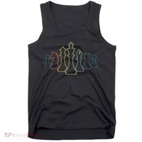 Play Chess Chess Lover Chess Sayings Tank Top thumb 0