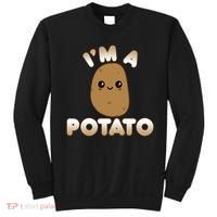 Potato Costume Cute Kawaii Style Smiling IM A Potato Sweatshirt thumb 0