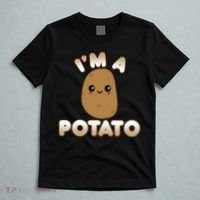 Potato Costume Cute Kawaii Style Smiling IM A Potato T-Shirt thumb 5