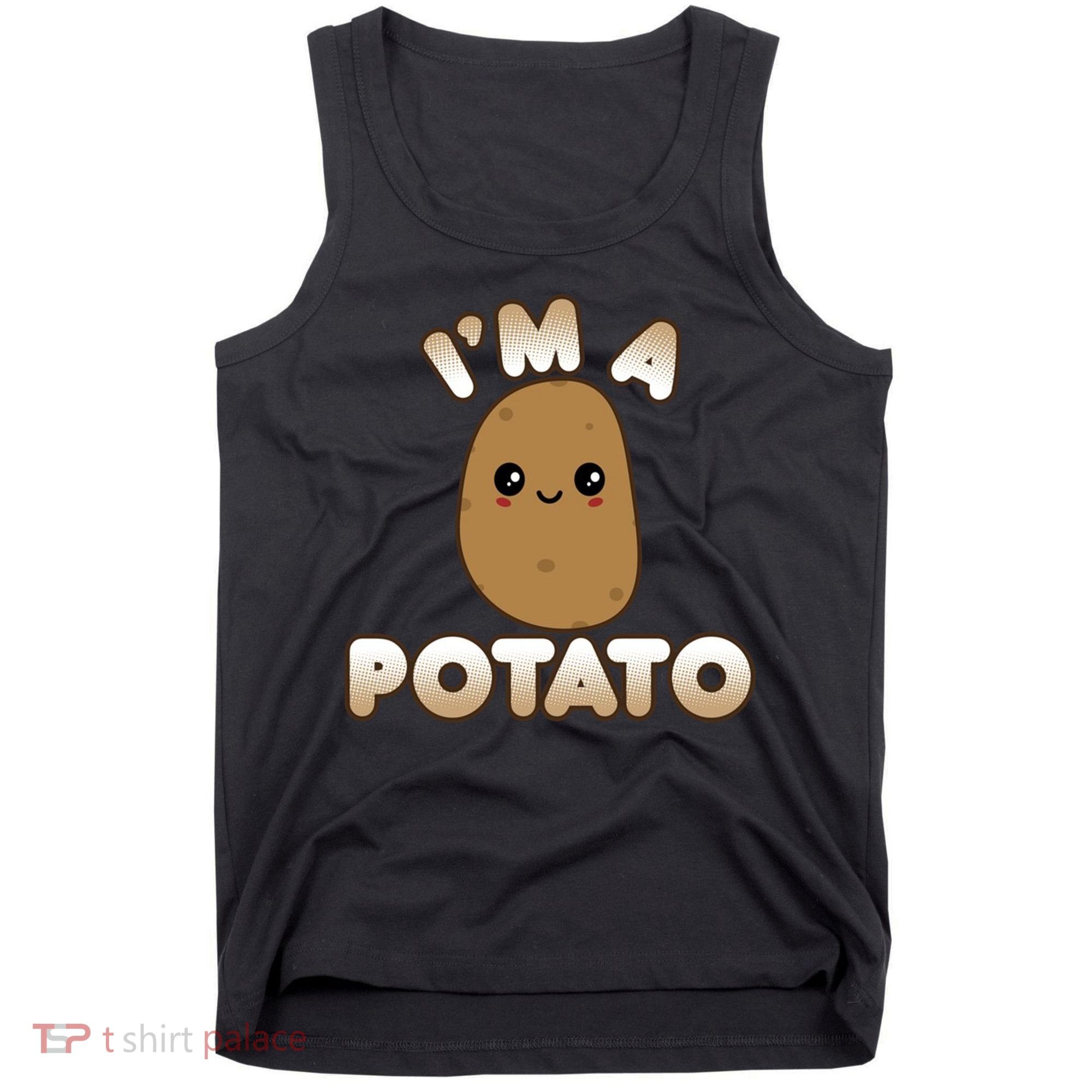 Potato Costume Cute Kawaii Style Smiling IM A Potato Tank Top