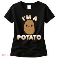 Potato Costume Cute Kawaii Style Smiling IM A Potato Women's T-Shirt thumb 0
