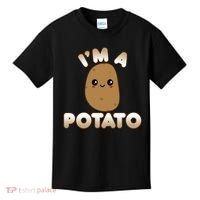 Potato Costume Cute Kawaii Style Smiling IM A Potato Kids T-Shirt thumb 0