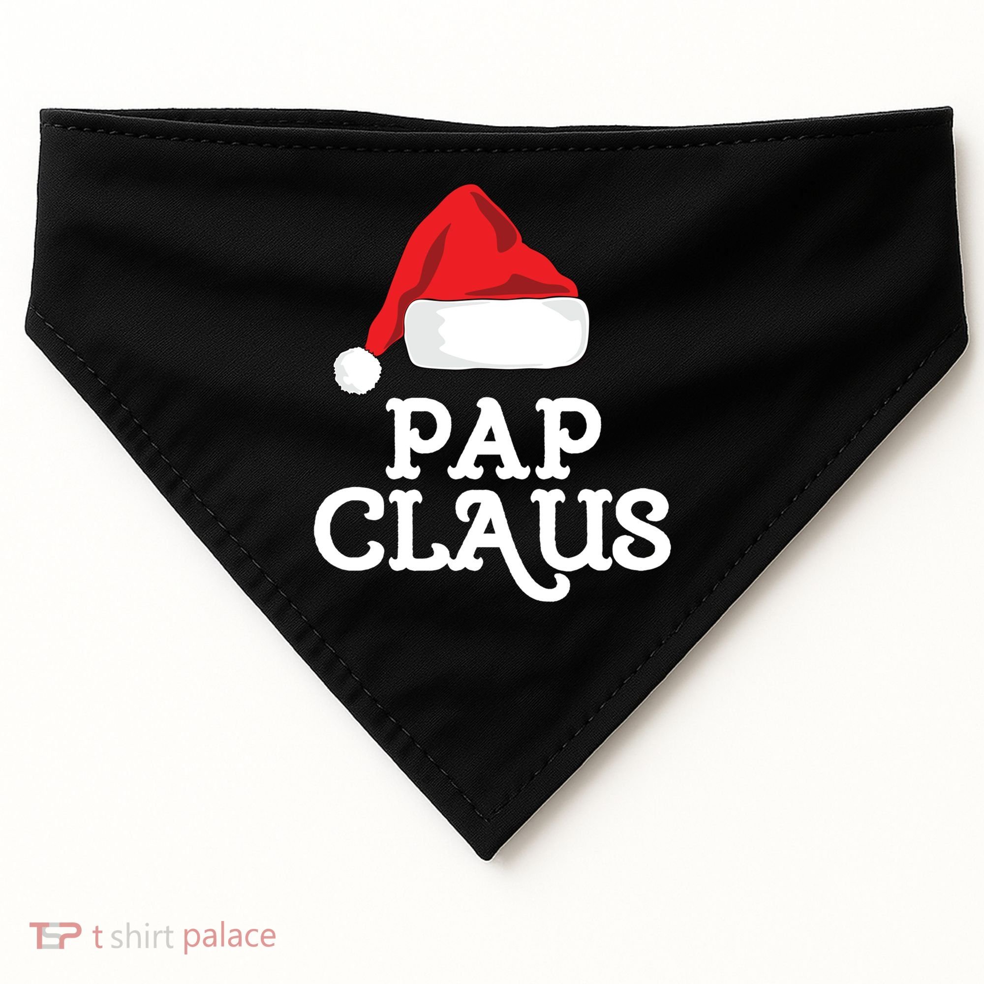 Pap Claus Christmas Family Group Matching Pajama Gift USA-Made Doggie Bandana