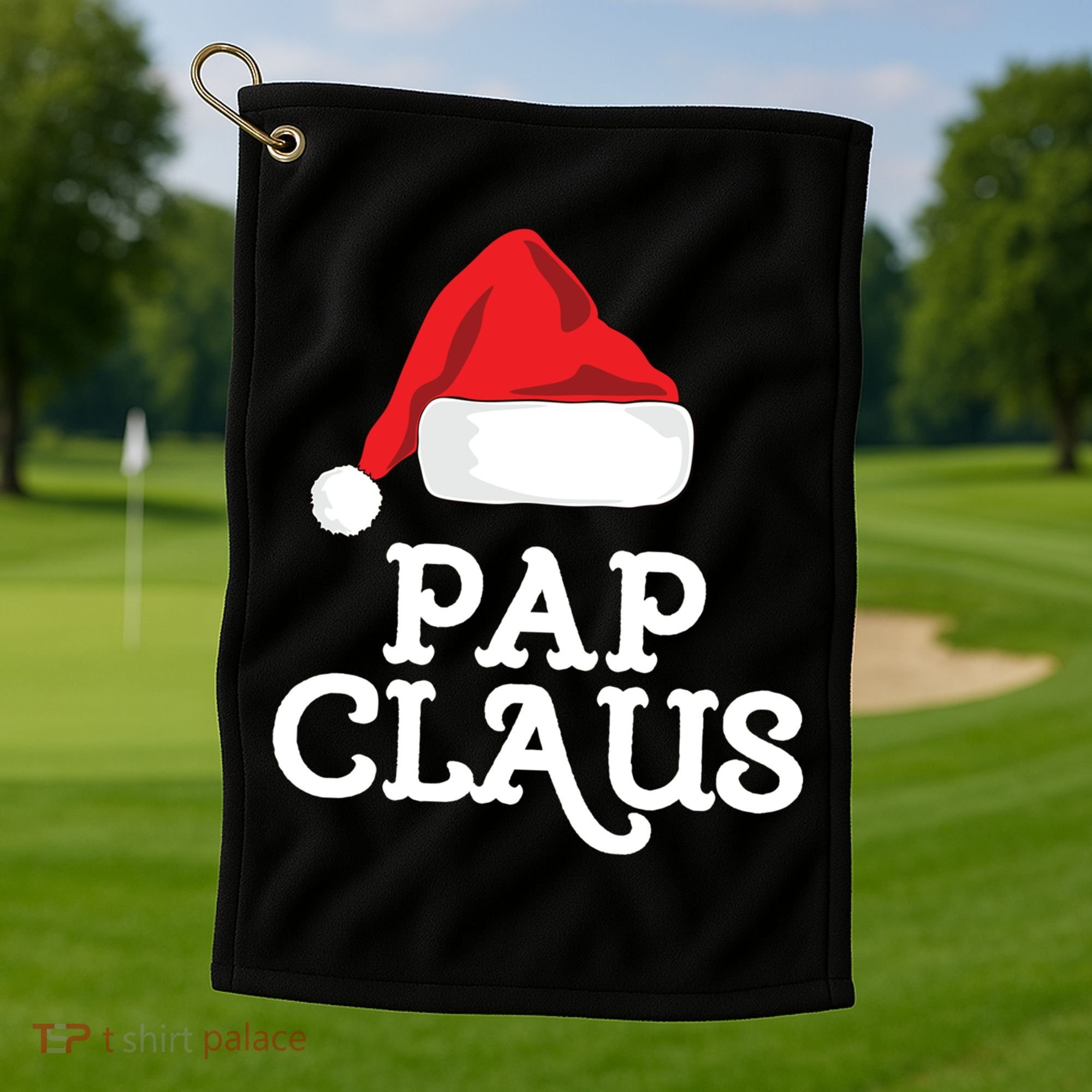 Pap Claus Christmas Family Group Matching Pajama Gift Golf Towel