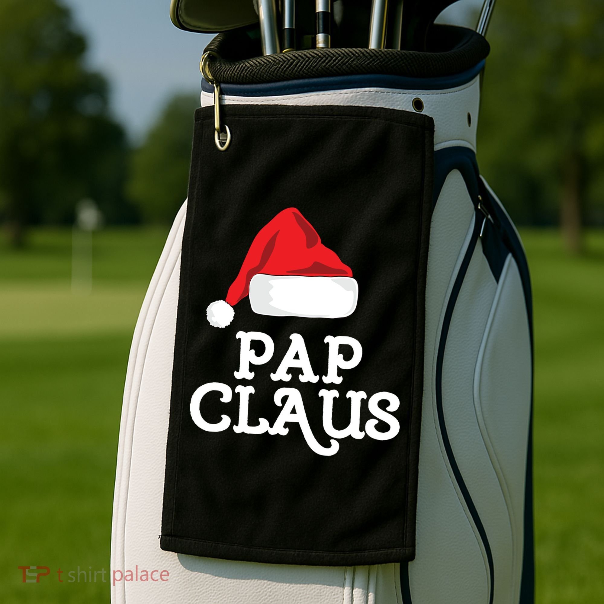 Pap Claus Christmas Family Group Matching Pajama Gift Golf Towel