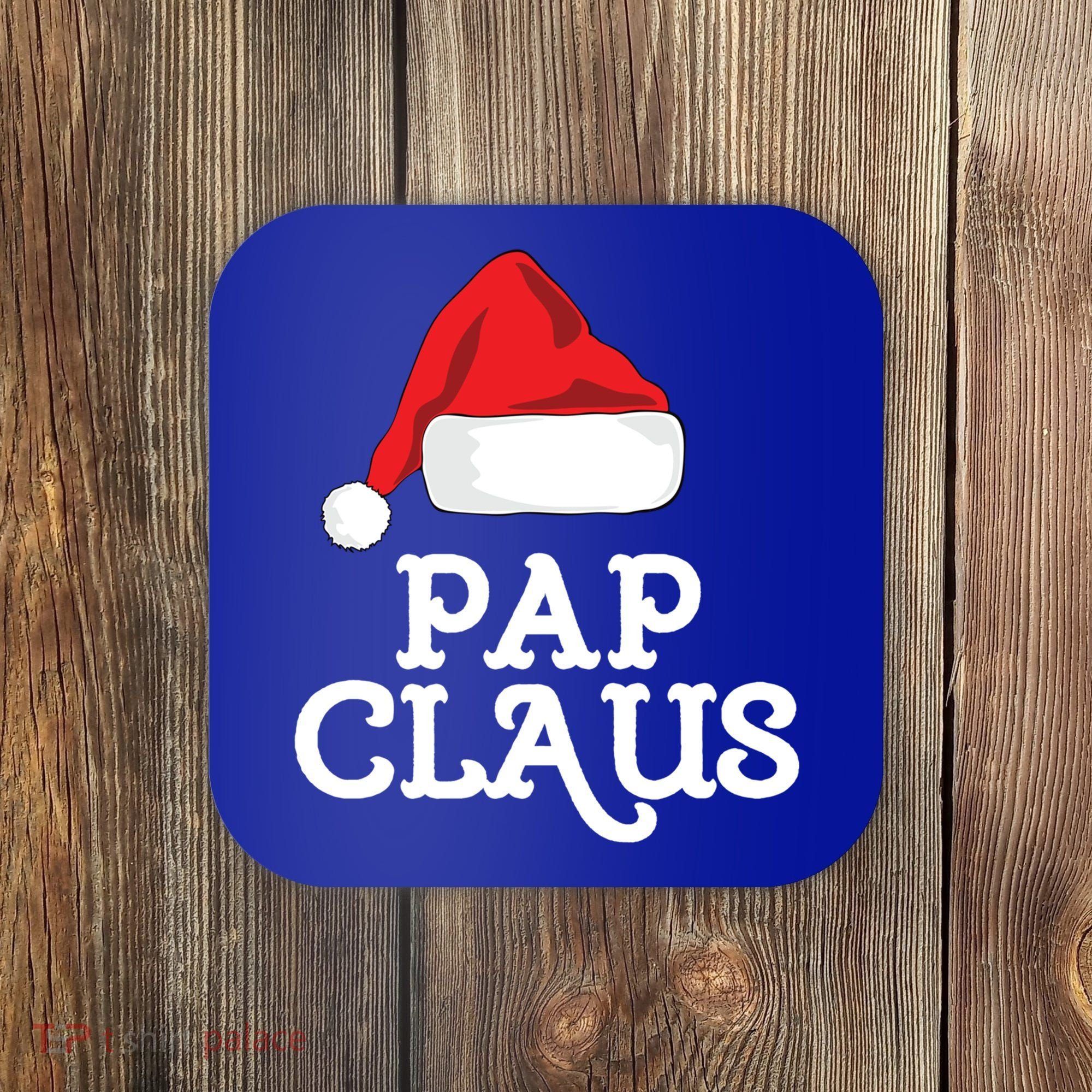 Pap Claus Christmas Family Group Matching Pajama Gift Coaster