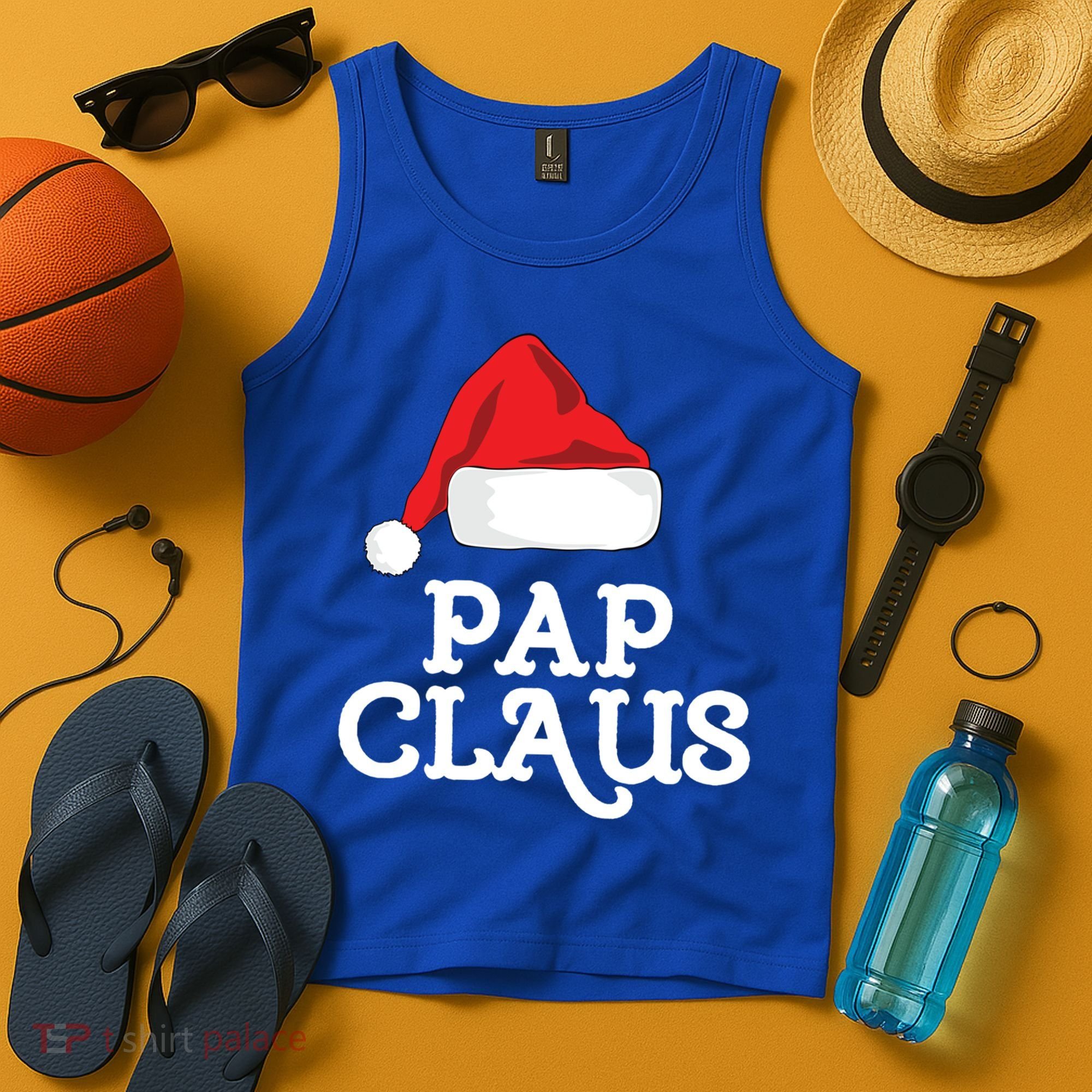 Pap Claus Christmas Family Group Matching Pajama Gift Tank Top