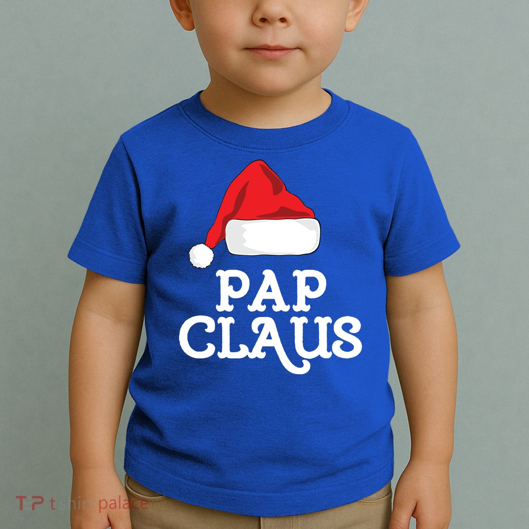 Pap Claus Christmas Family Group Matching Pajama Gift Toddler T-Shirt