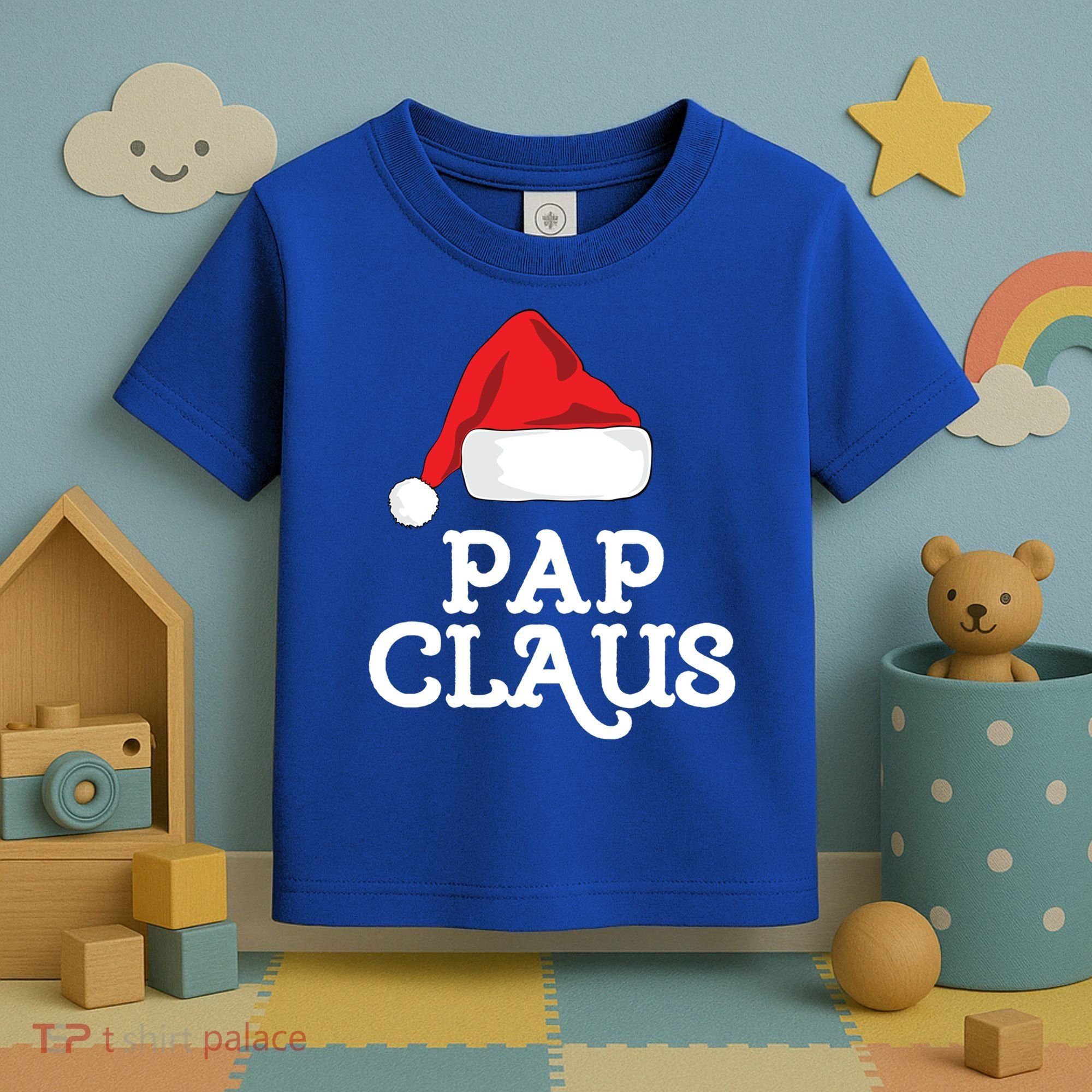 Pap Claus Christmas Family Group Matching Pajama Gift Toddler T-Shirt