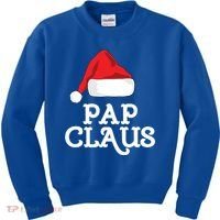 Pap Claus Christmas Family Group Matching Pajama Gift Kids Sweatshirt thumb 0