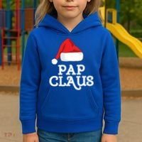 Pap Claus Christmas Family Group Matching Pajama Gift Kids Hoodie thumb 3