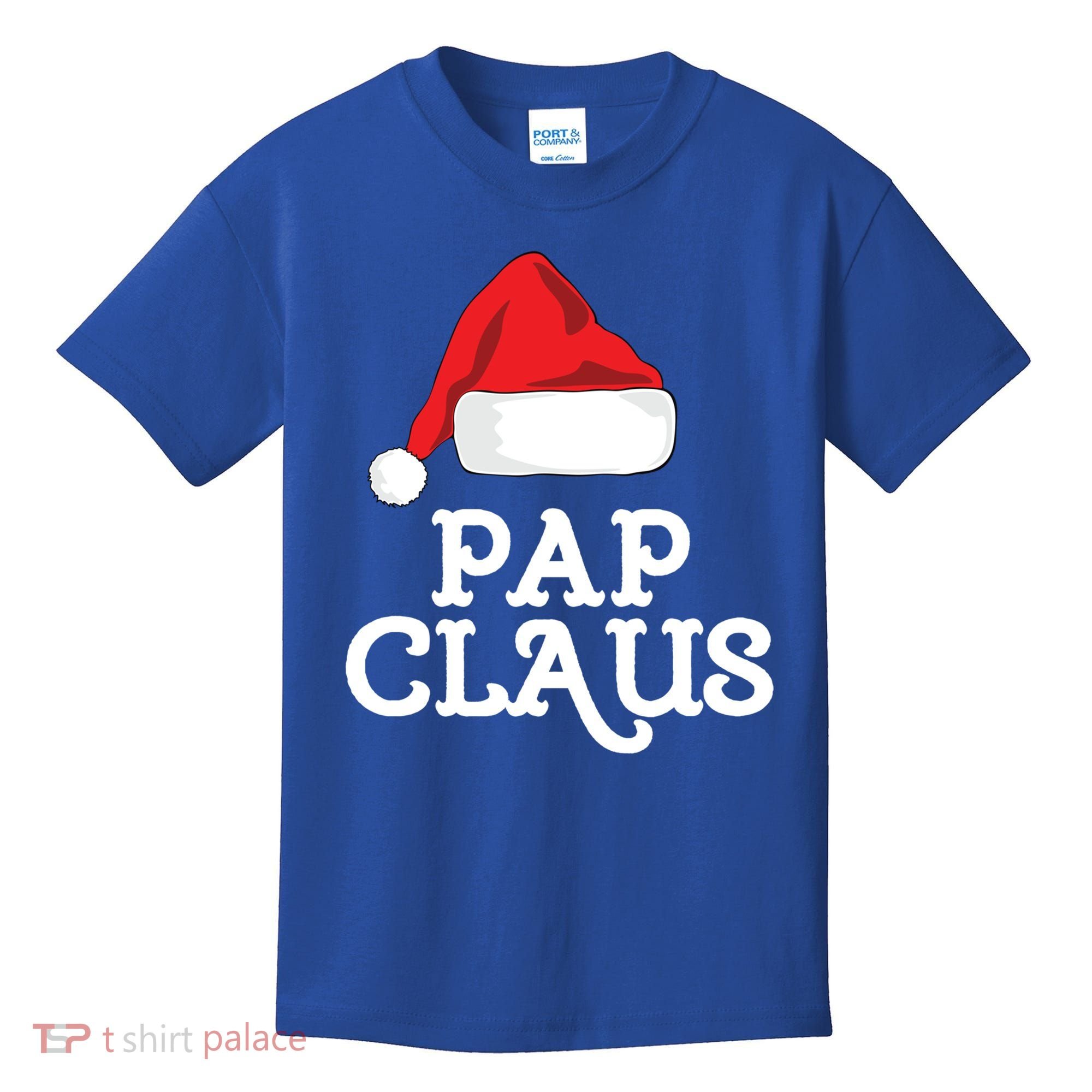Pap Claus Christmas Family Group Matching Pajama Gift Kids T-Shirt
