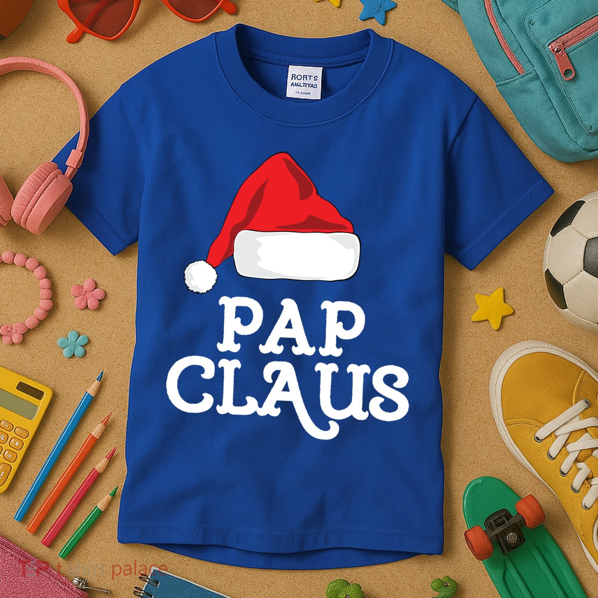 Pap Claus Christmas Family Group Matching Pajama Gift Kids T-Shirt