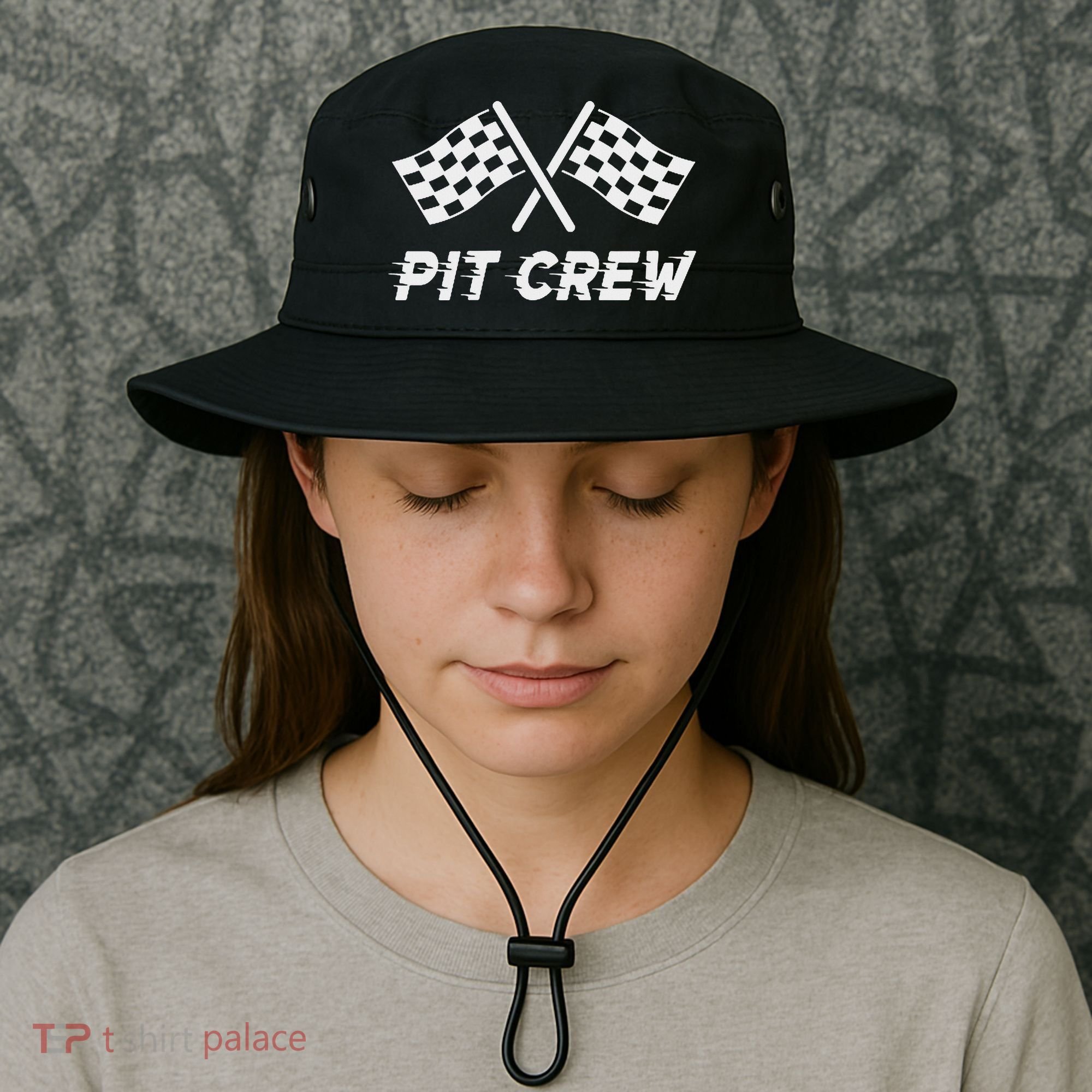 Pit Crew Costume For Racing Car Parties Bucket Hat