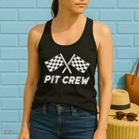 Pit Crew Costume For Racing Car Parties Women's Tank Top thumb 2