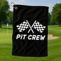Pit Crew Costume For Racing Car Parties Golf Towel thumb 1