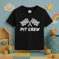 Pit Crew Costume For Racing Car Parties Toddler T-Shirt thumb 3