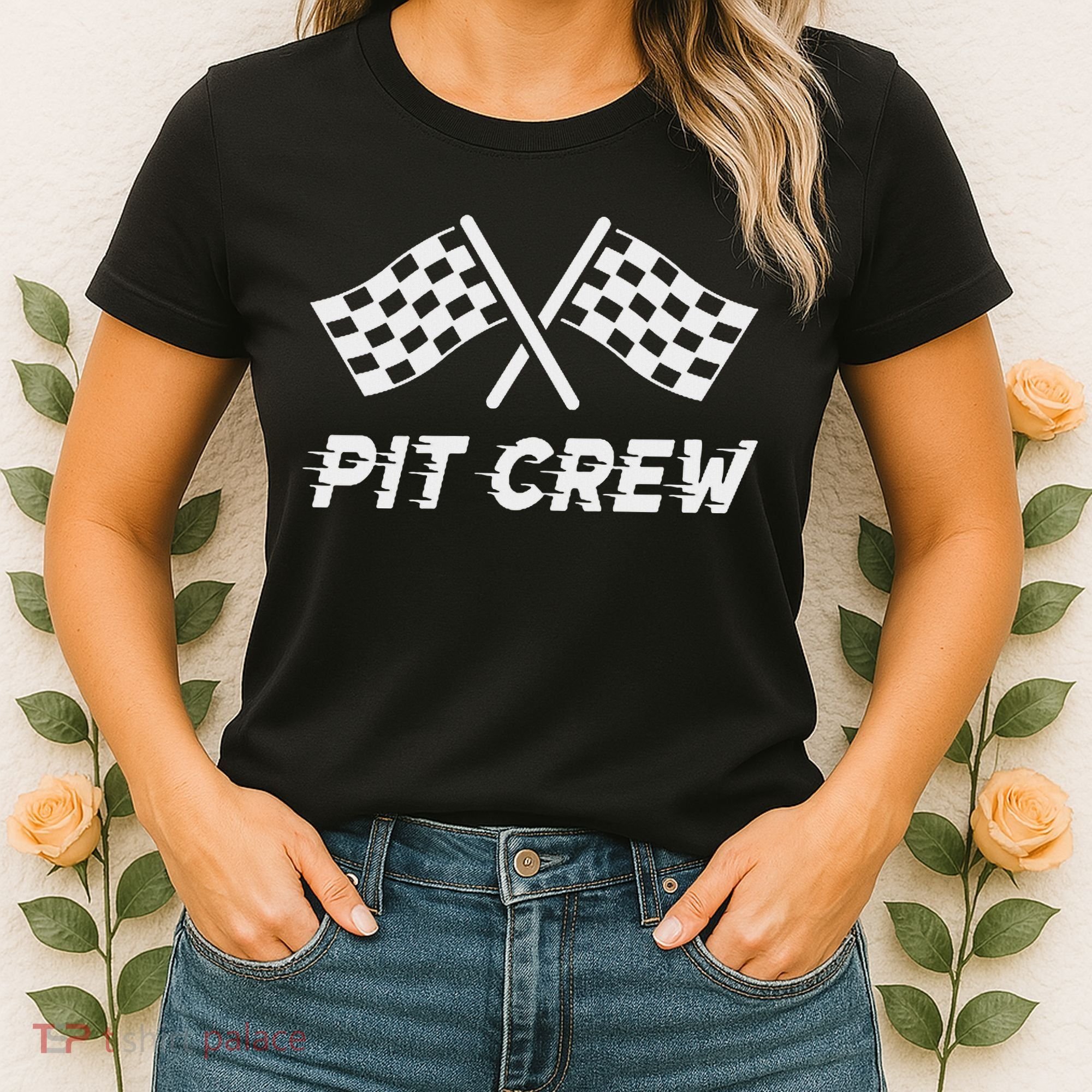 Pit Crew Costume For Racing Car Parties Women's T-Shirt