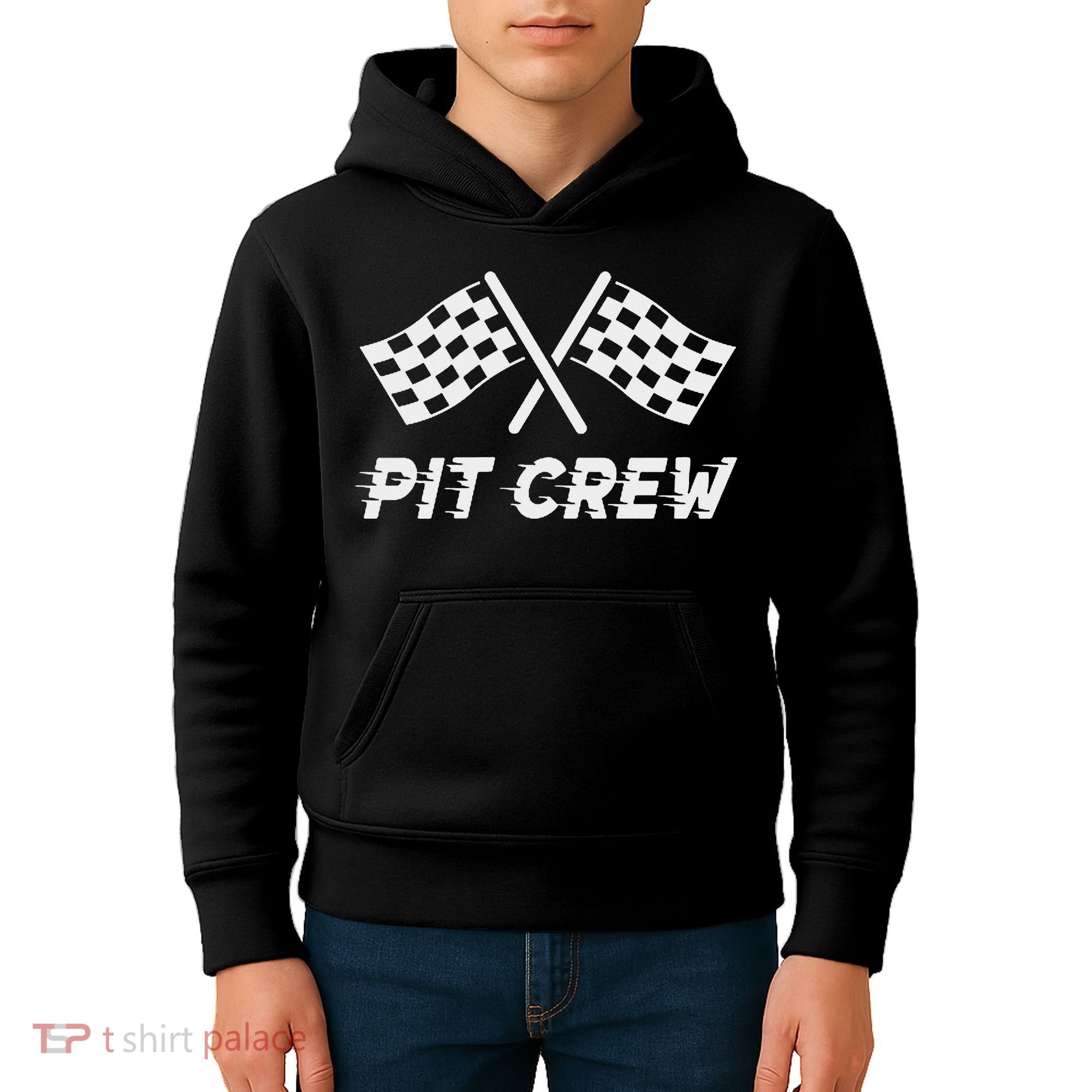 Pit Crew Costume For Racing Car Parties Kids Hoodie