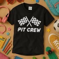 Pit Crew Costume For Racing Car Parties Kids T-Shirt thumb 3