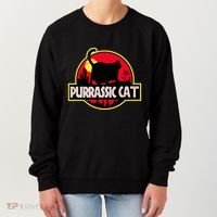 Purrassic Cat Chonk Oh Lawd For Cat Dad Cat Women's Sweatshirt thumb 0
