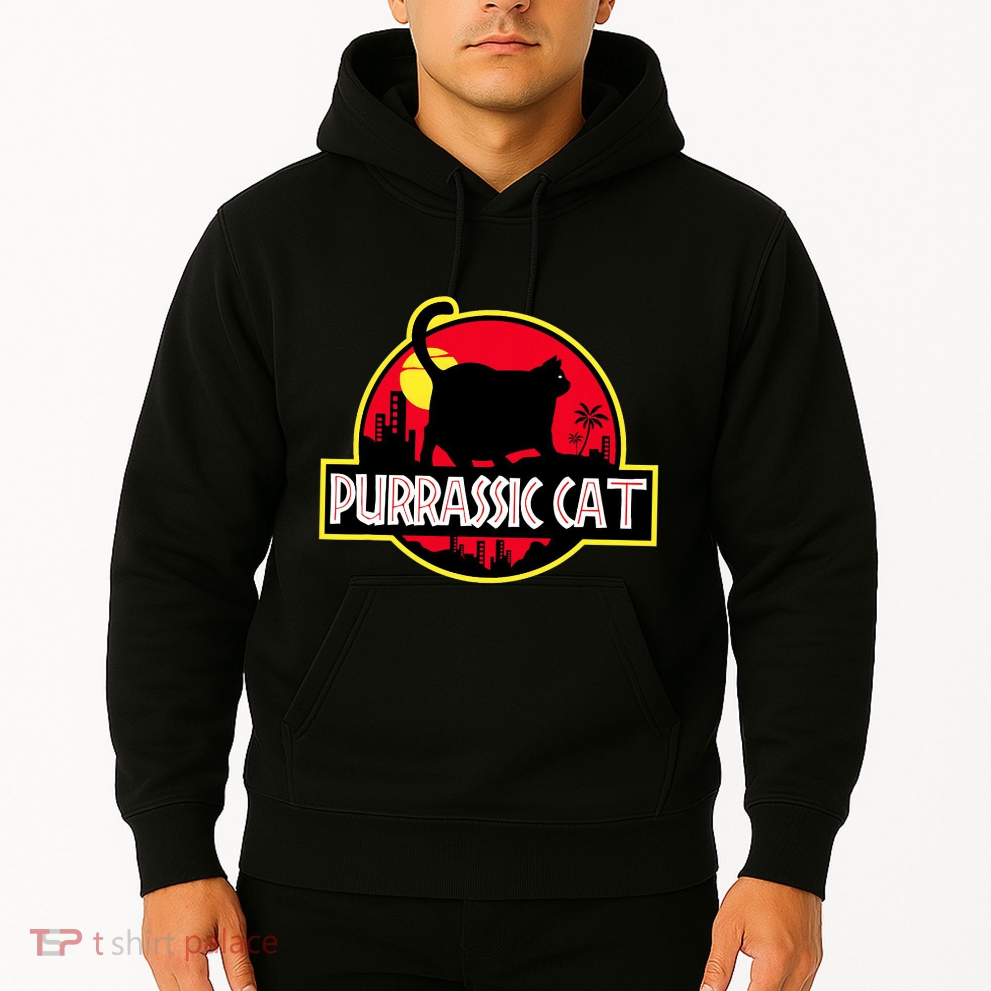 Purrassic Cat Chonk Oh Lawd For Cat Dad Cat Hoodie