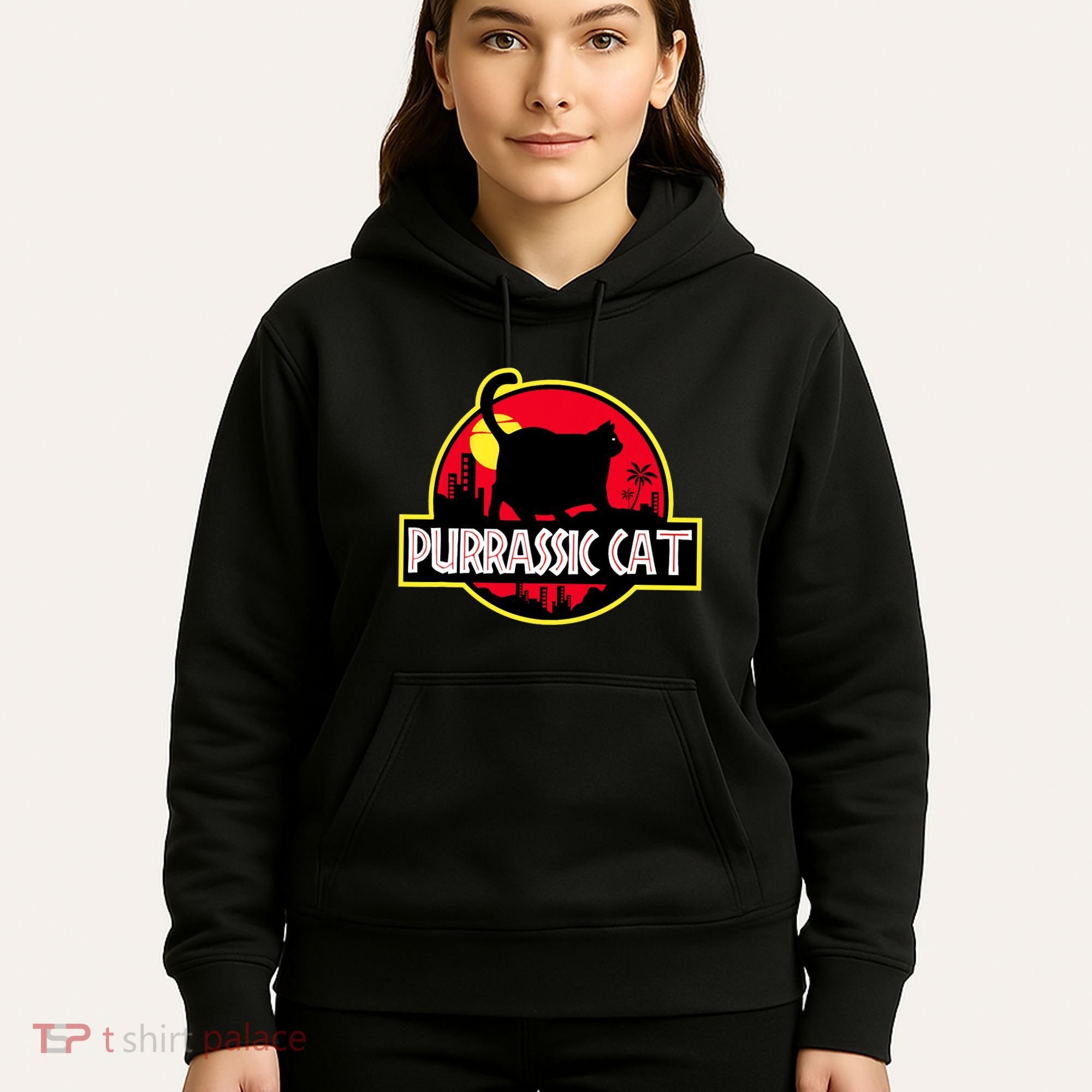 Purrassic Cat Chonk Oh Lawd For Cat Dad Cat Hoodie