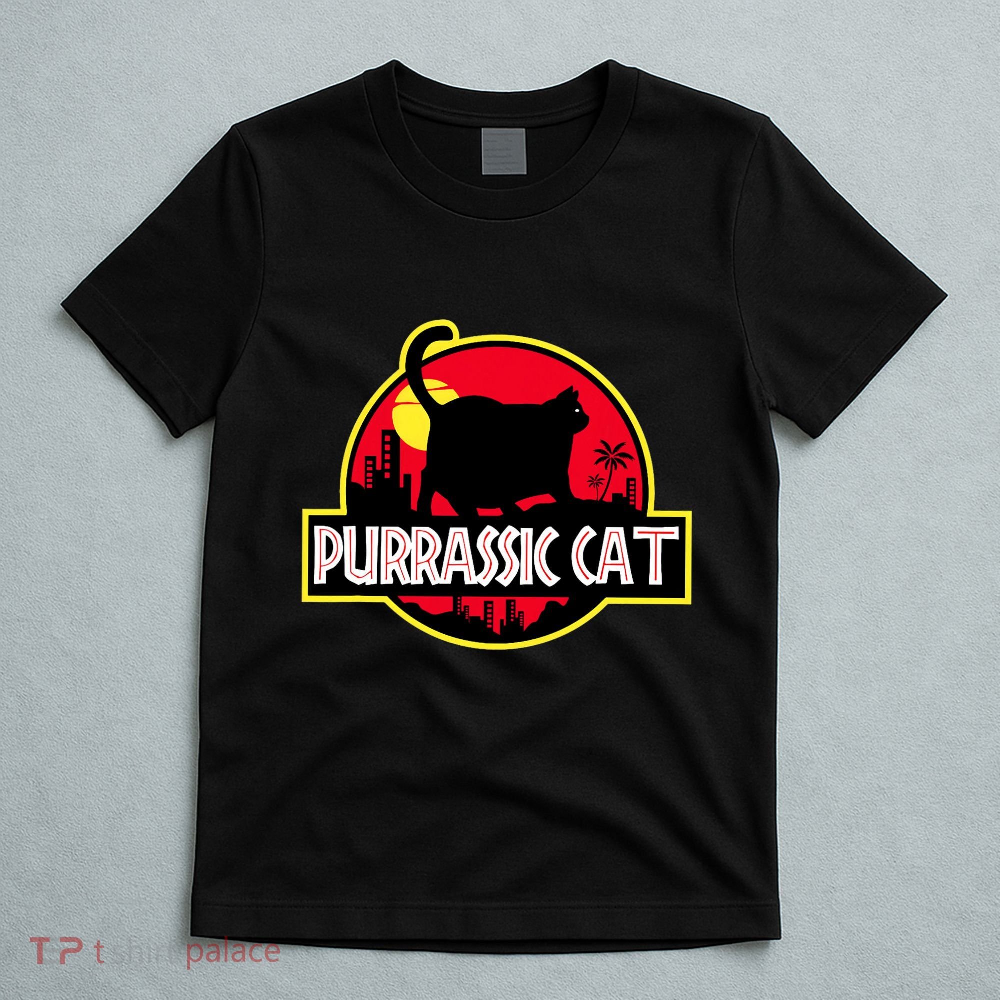 Purrassic Cat Chonk Oh Lawd For Cat Dad Cat T-Shirt
