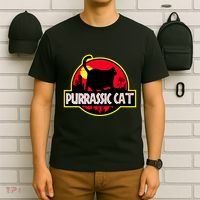 Purrassic Cat Chonk Oh Lawd For Cat Dad Cat T-Shirt thumb 6