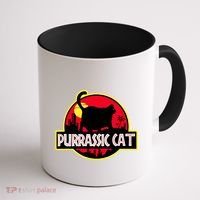 Purrassic Cat Chonk Oh Lawd For Cat Dad Cat Coffee Mug thumb 1