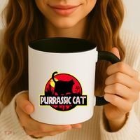 Purrassic Cat Chonk Oh Lawd For Cat Dad Cat Coffee Mug thumb 3
