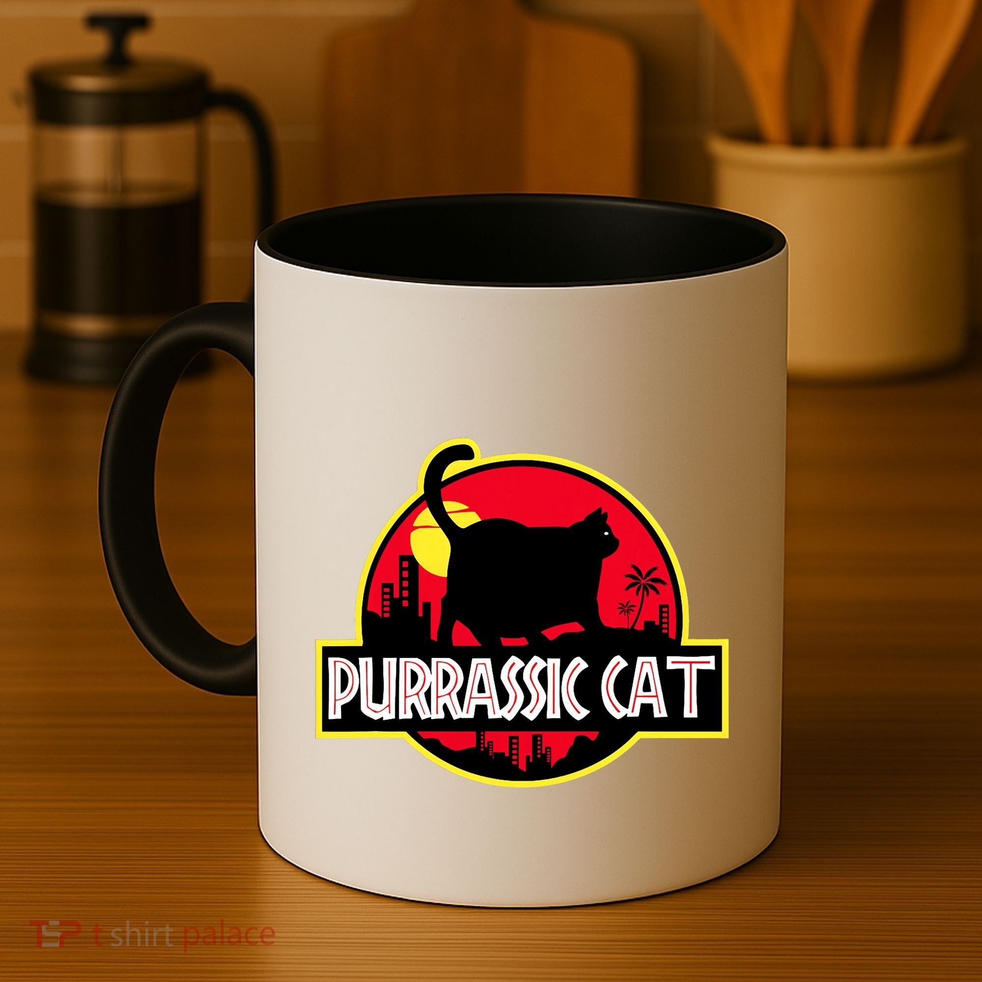 Purrassic Cat Chonk Oh Lawd For Cat Dad Cat Coffee Mug