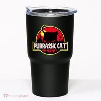 Purrassic Cat Chonk Oh Lawd For Cat Dad Cat Tumbler thumb 0