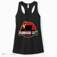 Purrassic Cat Chonk Oh Lawd For Cat Dad Cat Women's Tank Top thumb 0