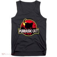 Purrassic Cat Chonk Oh Lawd For Cat Dad Cat Tank Top thumb 0