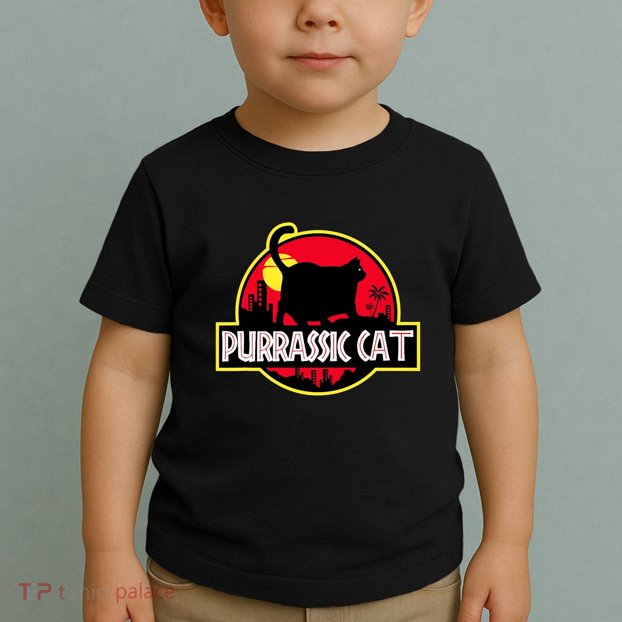 Purrassic Cat Chonk Oh Lawd For Cat Dad Cat Toddler T-Shirt
