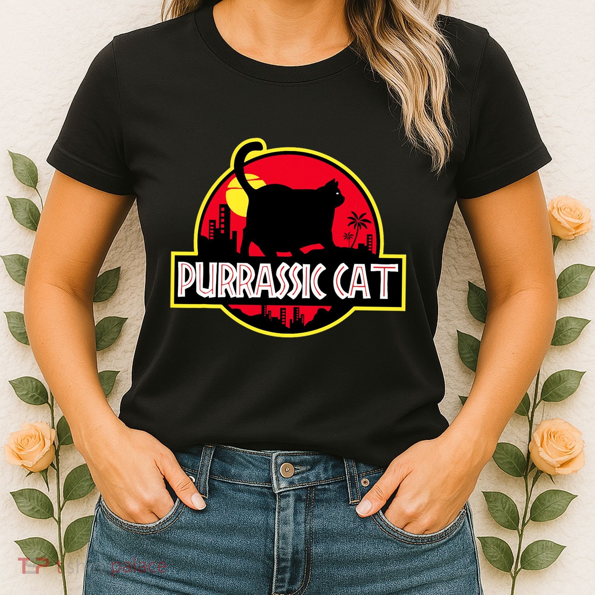 Purrassic Cat Chonk Oh Lawd For Cat Dad Cat Women's T-Shirt