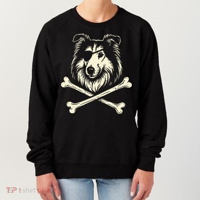 Pirate Collie Crossbones Dog Women's Sweatshirt